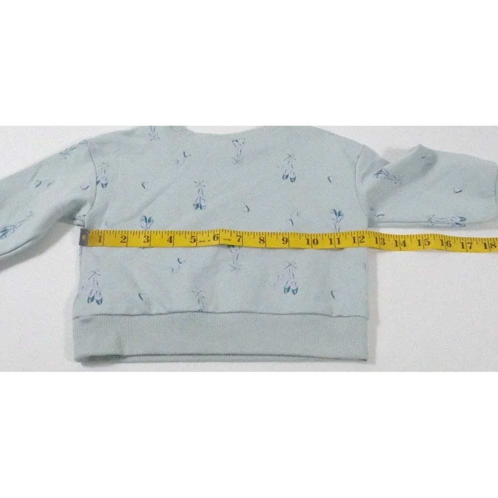 Carter's Sweatshirt Girls 18m Blue Ballet Slipper Pullover Long Sleeve 1R504910